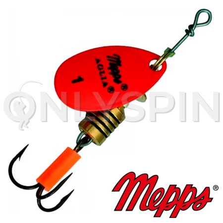 Блесна вертушка Mepps Aglia Fluo 1 3.5gr Rouge
