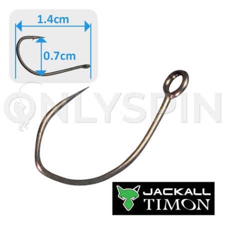 Крючки одинарные Jackall Timon 16CP 9 16шт