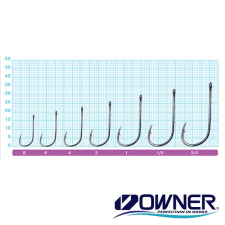 Крючки одинарные Owner 5123 BC Ebi Baitholder 8 9шт