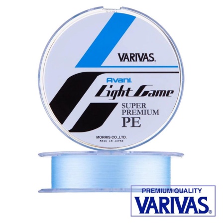 Шнур Varivas Avani Light Game Super Premium PE X4 150m blue #0.3 6.5lb 0.09mm 2.9kg Шнур Varivas Avani Light Game Super Premium PE X4 150m blue #0.3 6.5lb 0.09mm 2.9kg