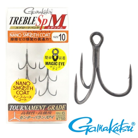 Крючки тройные Gamakatsu Treble SP-M #12 6шт