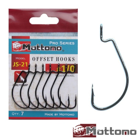 Крючки офсетные Mottomo JS-21 #4/0 6шт