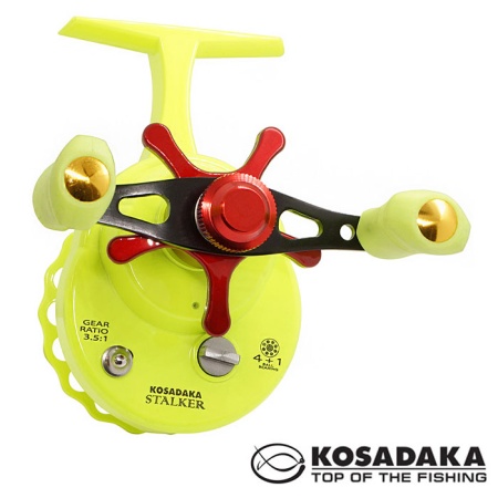 Зимняя катушка Kosadaka Stalker MX-H65L chartreuse