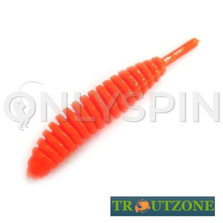 Мягкие приманки Trout Zone Ribber Pupa 2.3 Orange 6шт