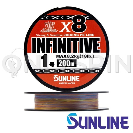 Шнур Sunline Infinitive PE X8 #0.8 0.148mm 6.8kg