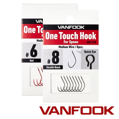 Крючки одинарные Vanfook OSP-31BL #8 8шт