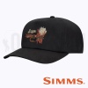 Кепка Simms Double Haul Cap (Black Royal Wulff)