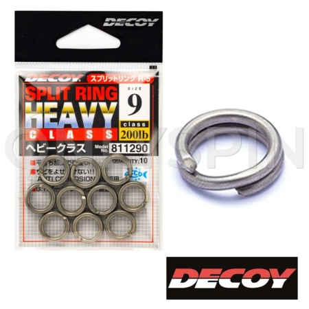 Заводные кольца Decoy Split Ring Heavy Class #10 113.6kg 8шт