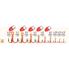 Крючок тройной Gurza Round Treble Hook ST-36 UV #6 BC orange