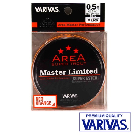 Эстер Varivas Super Trout Area Master Limited Super Ester 140m orange #0.3 1.4lb 0.09mm 0.6kg