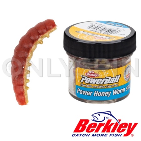 Мягкие приманки Berkley Power Honey Worm 25 Red Yellow