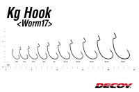 Крючки офсетные Decoy Worm 17 #1/0 9шт