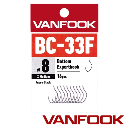 Крючки одинарные Vanfook BC-33F #8 16шт Крючки одинарные Vanfook BC-33F #8 16шт