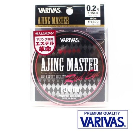 Эстер Varivas Ajing Master Red Eye 150m #0.3 1.75lb 0.09mm 0.79kg