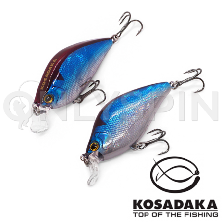 Воблер Kosadaka 3D Flat Crank 55F BLU