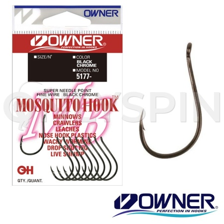 Крючки одинарные Owner 5177 BC Mosquito Hook 10 12шт