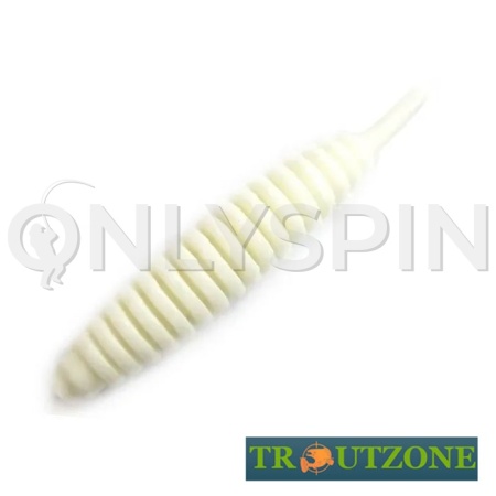 Мягкие приманки Trout Zone Ribber Pupa 2.1 White 6шт