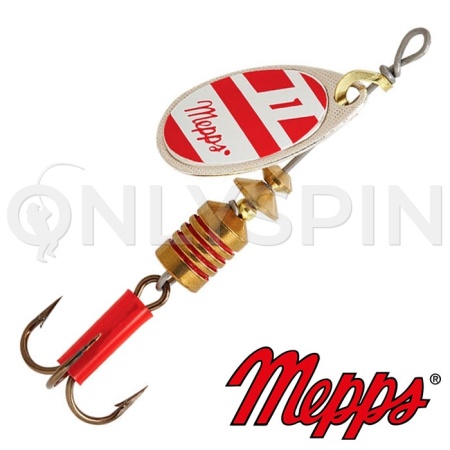 Блесна вертушка Mepps Aglia Blanc Rouge 1 3.5gr AG