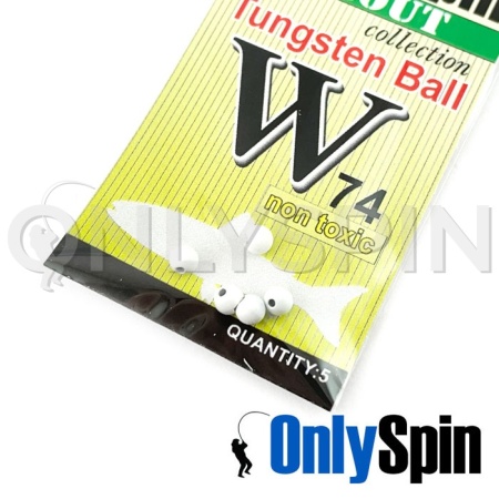 Вольфрамовые головки OnlySpin 1.9gr 6.3mm белый 5шт