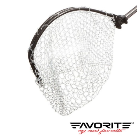 Подсак силиконовый для форели складной Favorite Arena 1.4m #черный