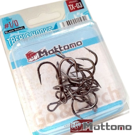Крючки тройные Mottomo TX-03 #3/0 4шт