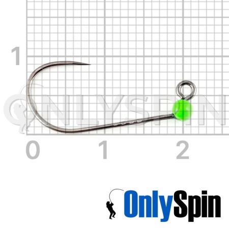 Форелевые джиг-головки OnlySpin Decoy AH-12 безбородые #6 0.4gr зеленый 3шт