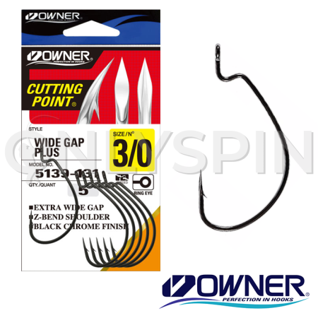 Крючки офсетные Owner 5139 Wide Gap Plus 7/0 3шт
