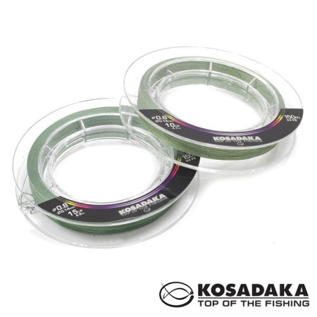 Шнур Kosadaka Super Line PE X4 150m Dark Green 0.10mm 3.2kg