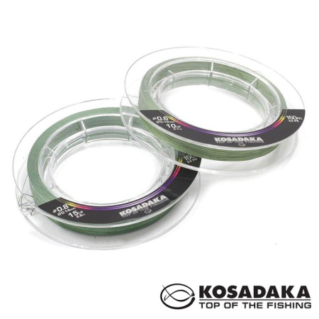 Шнур Kosadaka Super Line PE X4 150m Dark Green 0.12mm 4.7kg
