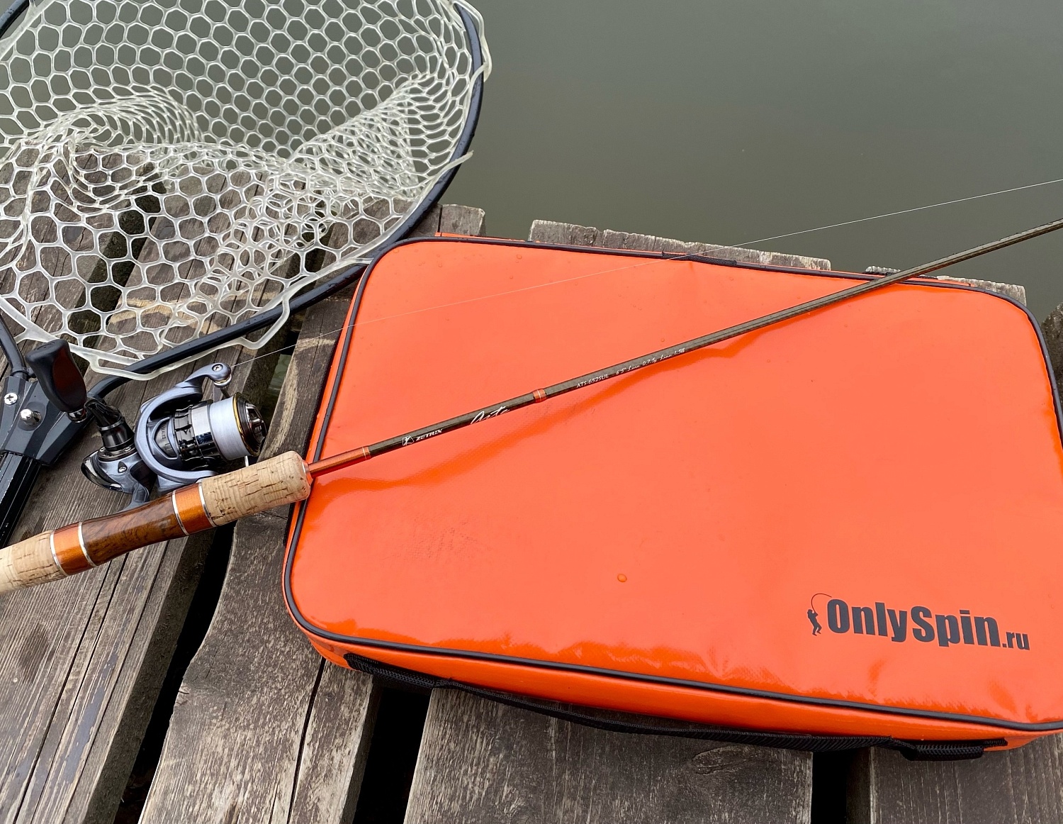 Подушка универсальная для рыбалки OnlySpin Logo большое #оранжевый