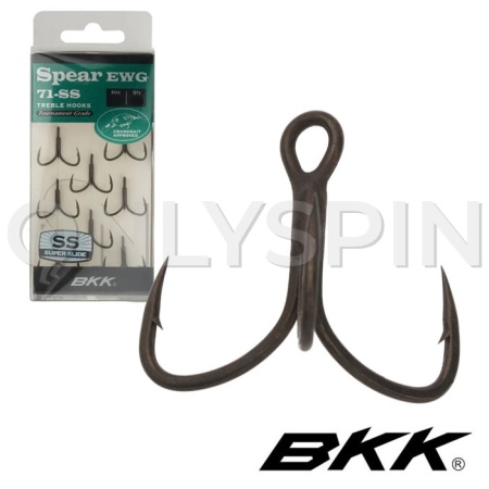 Крючки тройные BKK Spear Ewg 71-SS #1/0 5шт