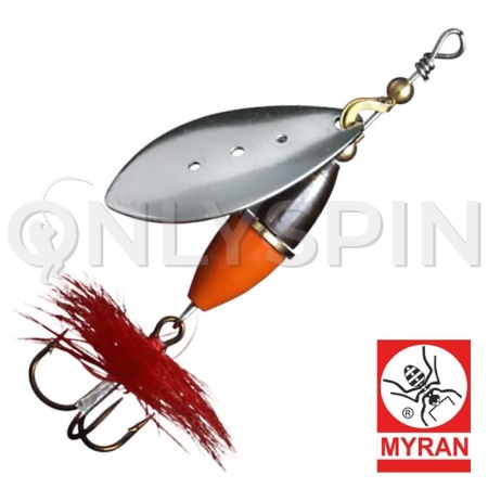 Блесна вертушка Myran Wipp Orange Svart 3gr Silver 6440-01
