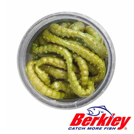 Мягкие приманки Berkley Power Sparkle Honey Worm 25 Yellow Scales