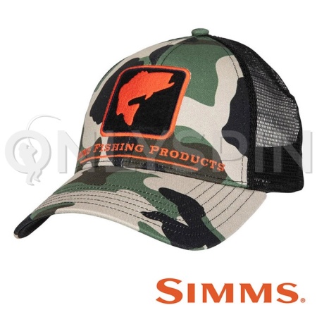 Кепка Simms Bass Icon Trucker (Woodland Camo)