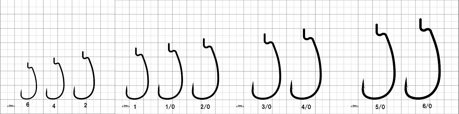 Крючки офсетные Gamakatsu Theorize Offset WG M #6/0 4шт