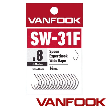 Крючки одинарные Vanfook SW-31F #9 16шт