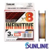 Шнур Sunline Infinitive PE X8 200m multicolor #1.2 23lb 0.185mm 10.5kg