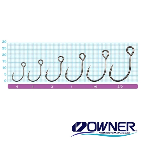 Крючки одинарные Owner S-75M 1/0 4шт