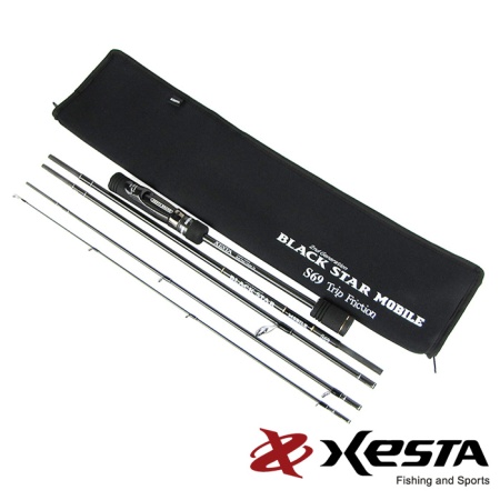 Спиннинг Xesta Black Star 2nd Generation Mobile 2.1m 0.2-10gr S69 Trip Friction Спиннинг Xesta Black Star 2nd Generation Mobile 2.1m 0.2-10gr S69 Trip Friction