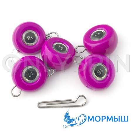 Груз Мормыш Таблетка разборная фиолетовая 18gr 10шт