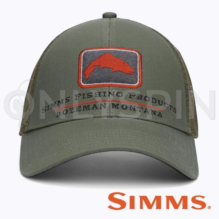 Кепка Simms Trout Icon Trucker (Smokey Olive)