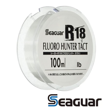 Флюорокарбон Seaguar Kureha R18 Fluoro Hunter Tact 100m #0.5 2lb 0.117mm 0.9kg Флюорокарбон Seaguar Kureha R18 Fluoro Hunter Tact 100m #0.5 2lb 0.117mm 0.9kg