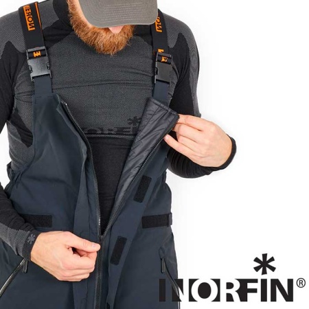 Полукомбинезон Norfin Rebel Pro Pants Gray XL