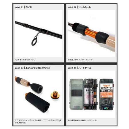 Спиннинг Prox Mobatora 8Plus1 SE 6ft 1.88m plus 7cm 1-4gr MOBTS608UL