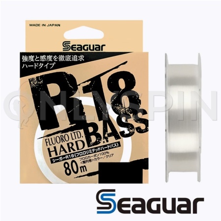 Флюорокарбон Seaguar Kureha R18 Fluoro LTD Hard Bass 80m #1.2 5lb 0.185mm 2.3kg
