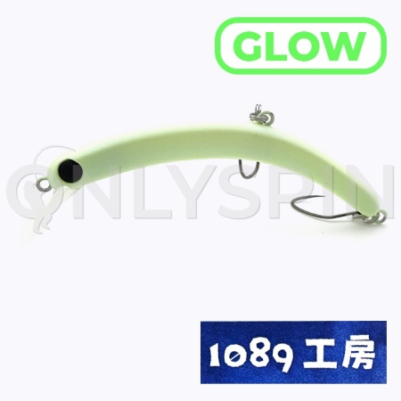 Воблер 1089 Koubou Sakasanyoro Slim 60S 05 Zunda Glow