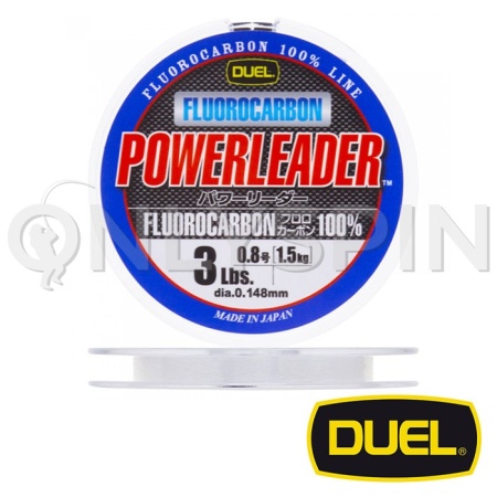 Флюорокарбон Duel Powerleader FC Fluorocarbon 100% 50m #14 0.620mm 22kg