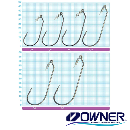 Крючки офсетные Owner 5167 Twistlock Light 6/0 4шт