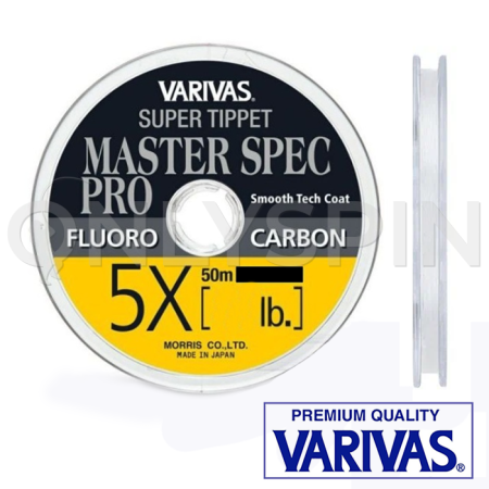 Флюорокарбон Varivas Super Tippet Master Spec Pro Fluorocarbon 5X 50m 4.7lb 0.148mm 2.1kg