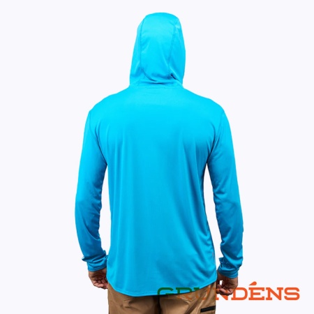 Футболка Grundens Tough Sun Hoodie Azure XL